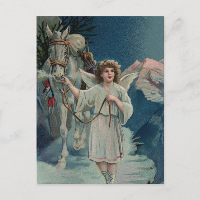Postal Festiva Navidades de medianoche Angel Postcard (Anverso)