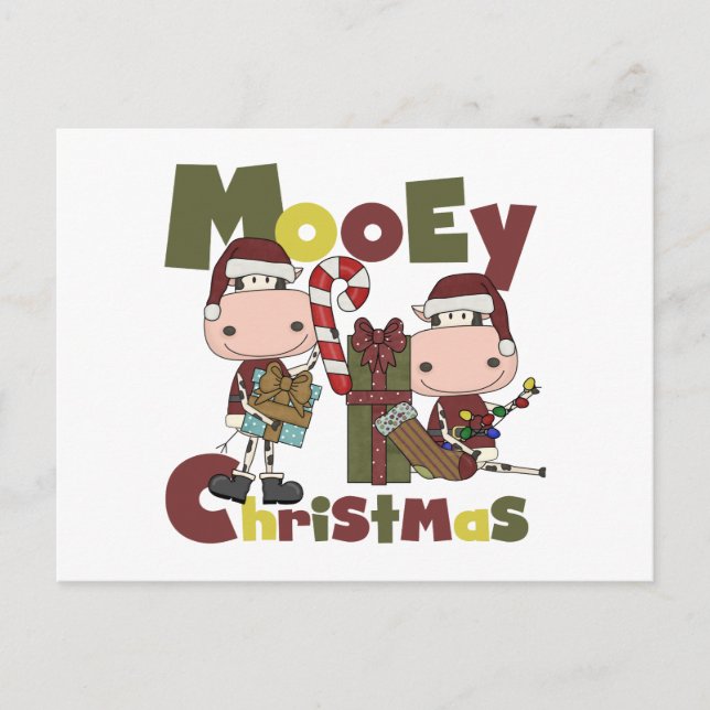 Postal Festiva Navidades de Mooey (Anverso)