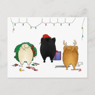 Postal Festiva Navidades De Nada Más Que De Pomerania
