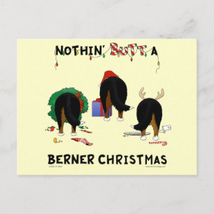 Postal Festiva Navidades De Nada, Pero De Berner