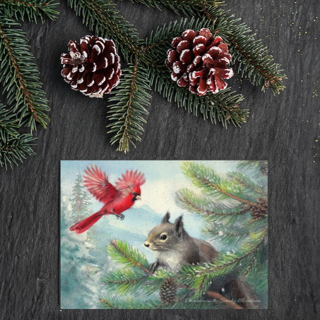 Postal Festiva Navidades de NC-All llegan al huracán Helene (100% of proceeds from the card go to Samaritan's Purse to help victims of Hurricanes Helene & Milton)