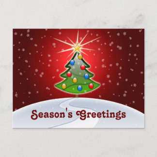 Postal Festiva navidades de negocios festivos saludan a PostCards