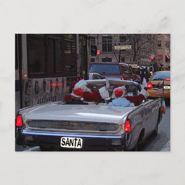 Postal Festiva Navidades de Nueva York (Anverso)