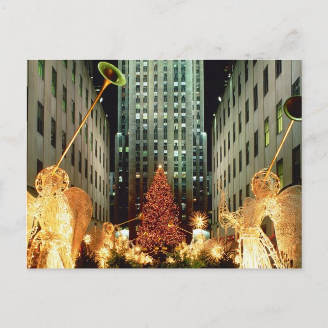 Postal Festiva Navidades de Nueva York (Anverso)