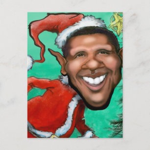 Postal Festiva Navidades de Obama