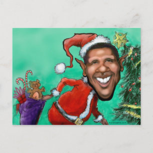 Postal Festiva Navidades de Obama