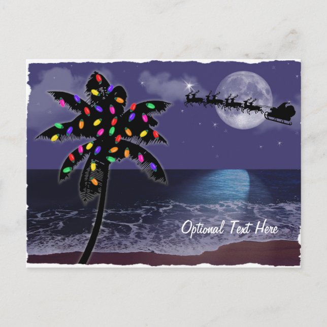 Postal Festiva Navidades de Ocean Moonlight (Anverso)