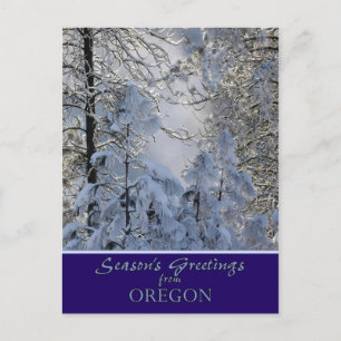 Postal Festiva Navidades de Oregon Tarjetas/postales específicas 