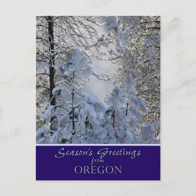 Postal Festiva Navidades de Oregon Tarjetas/postales específicas  (Anverso)
