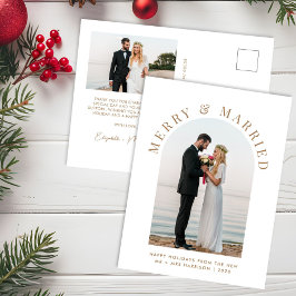 Postal Festiva Navidades de oro blanco casados con arándanos