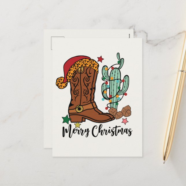 Postal Festiva Navidades de país arranque occidental (Anverso/Reverso In Situ)