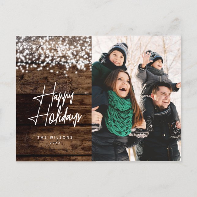 Postal Festiva Navidades de países rusos brillan por sus luces fo (Anverso)