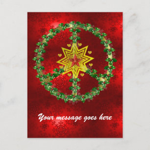 Postal Festiva Navidades de Peace Star