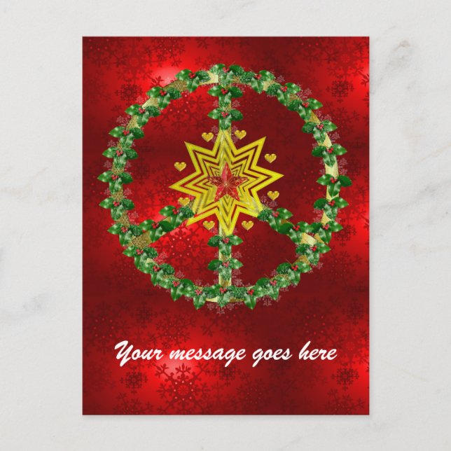Postal Festiva Navidades de Peace Star (Anverso)