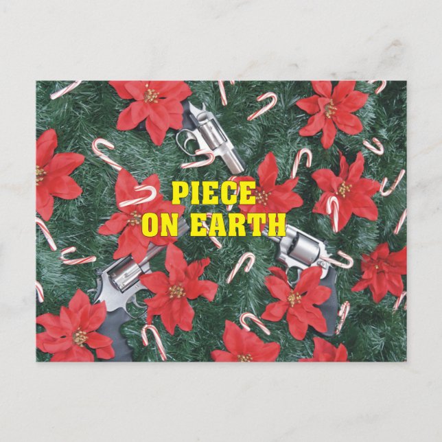 Postal Festiva Navidades de Piece On Earth Gun (Anverso)