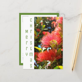 POSTAL FESTIVA NAVIDADES DE POHUTUKAWA FLOWER HOLIDAY COMPANY LOG