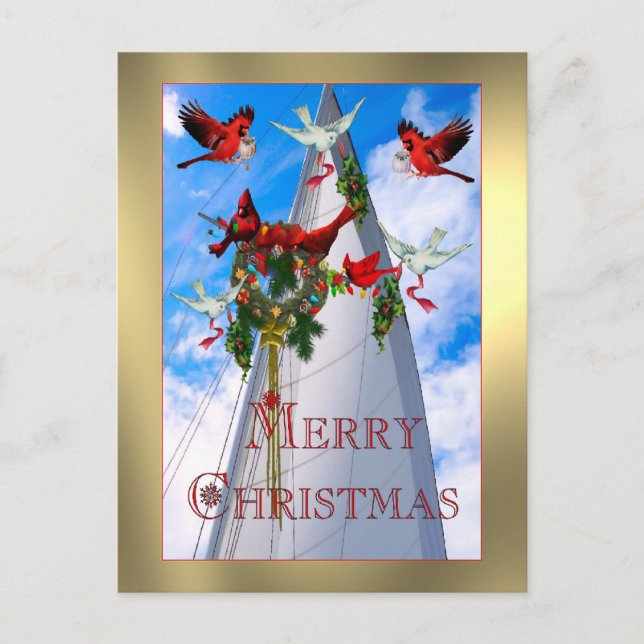 Postal Festiva Navidades de Sailor (Anverso)