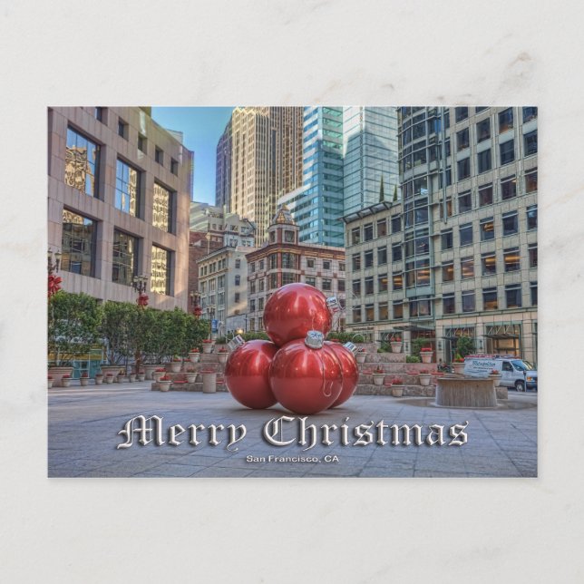 Postal Festiva NAVIDADES de SAN FRANCISCO #1 (Anverso)