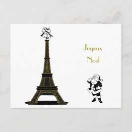 Postal Festiva Navidades de Santa Joyeux Noel París