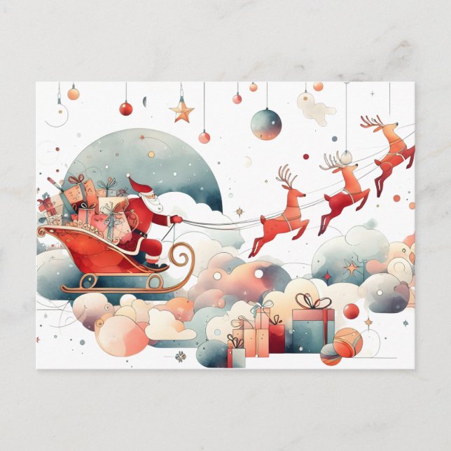 Postal Festiva Navidades de Santa María (Anverso)