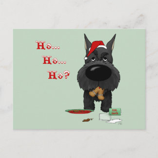 Postal Festiva Navidades de Schnauzer