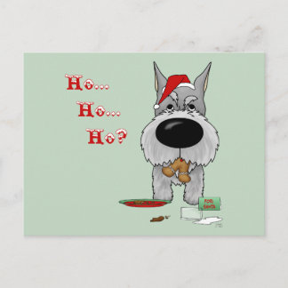 Postal Festiva Navidades de Schnauzer