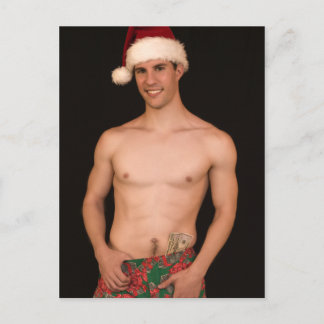 Postal Festiva navidades de Sexy Hunk de 1797