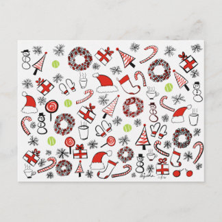 Postal Festiva Navidades de tenis