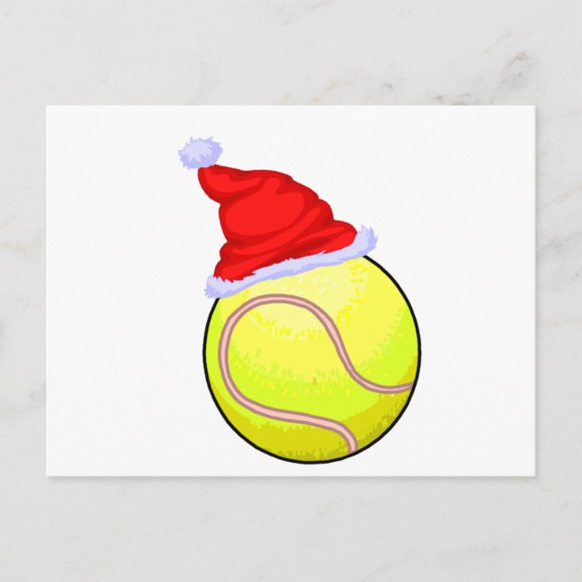Postal Festiva Navidades de tenis (Anverso)