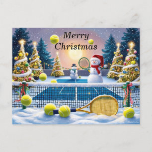 Postal Festiva Navidades de tenis Racquets festivos