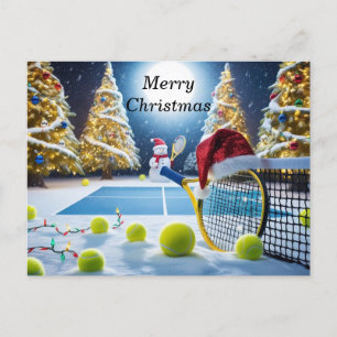 Postal Festiva Navidades de tenis Racquets festivos