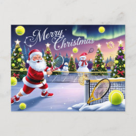 Postal Festiva Navidades de tenis Racquets festivos
