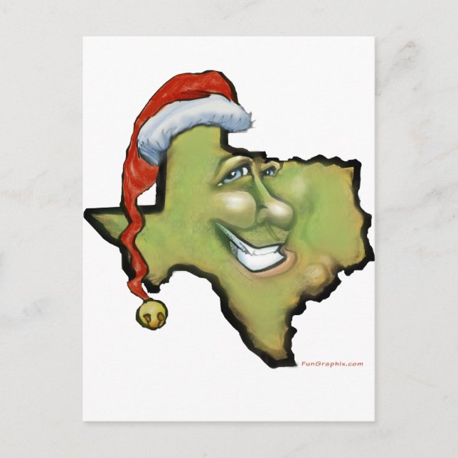 Postal Festiva Navidades de Texas (Anverso)