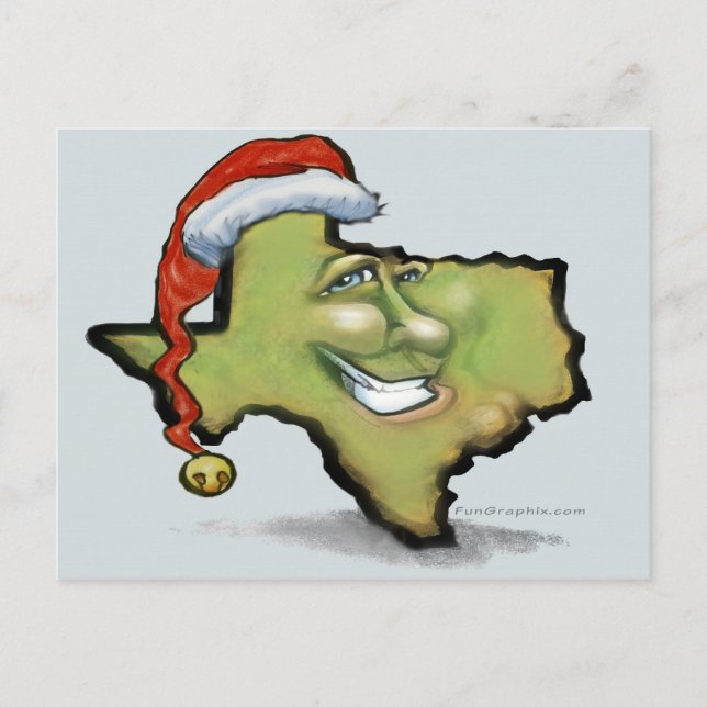 Postal Festiva Navidades de Texas (Anverso)