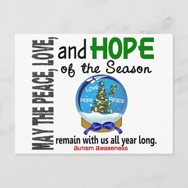 Postal Festiva Navidades de vacaciones en el Globo de Nieve 1 Aut (Anverso)