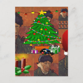 Postal Festiva navidades de van gogh
