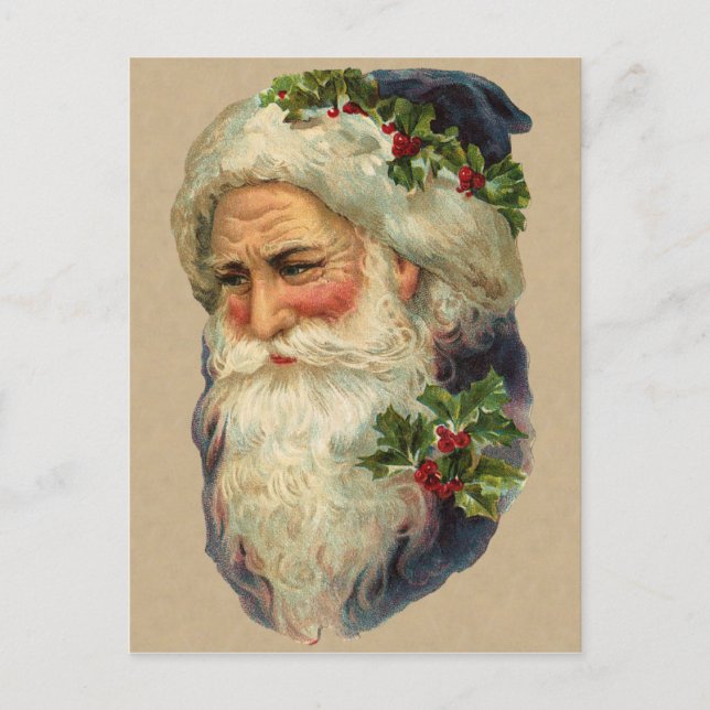 Postal Festiva Navidades de Victoria Santa Postcard (Anverso)