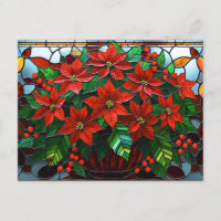 Navidades de vidrio templado Flores de Poinsettia