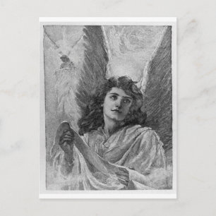 Postal Festiva Navidades de Vintage Angel