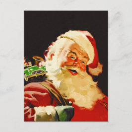 Postal Festiva Navidades de Vintage Santa Claus