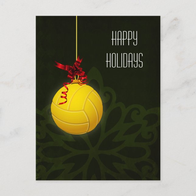 Postal Festiva navidades de voleibol (Anverso)
