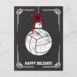 Postal Festiva navidades de voleibol de pizarra