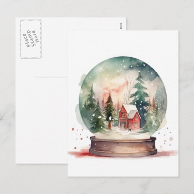 Postal Festiva Navidades de Wonderland Wonderland Glass Ball (Anverso / Reverso)