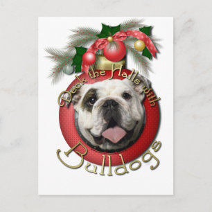 Postal Festiva Navidades - Deck the Halls - Bulldoges
