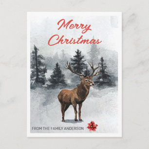 Postal Festiva Navidades Deer