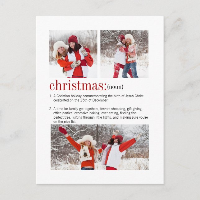 Postal Festiva Navidades Definición 3 Foto (Anverso)