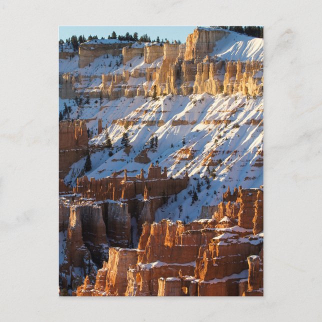 Postal Festiva Navidades del Cañón Bryce, Punto de Sol (Anverso)