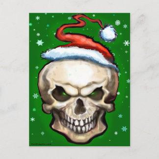 Postal Festiva Navidades del Cráneo del Mal
