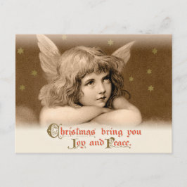 Postal Festiva Navidades del dulce ángel de niño de ensueño CC078