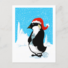 Postal Festiva Navidades del Emperador Pingüino